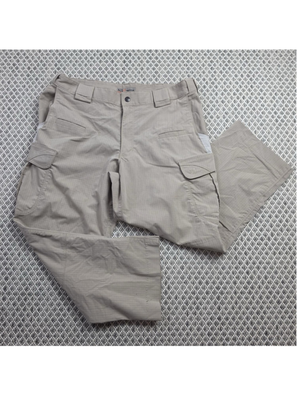 5.11 Tactical Men’s Ripstop Cargo Pants Khaki Utility Hiking Work 36x34
